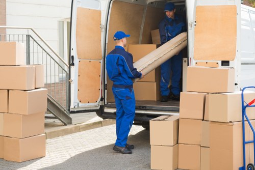 Furniture pick-up service helping clear bulky items in a Lee home