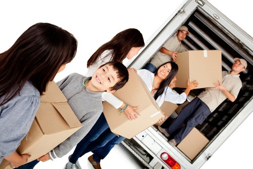 Removal truck ready for local house move in Lee