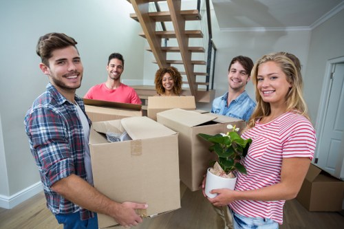 Removal van ready for a house move in Lee