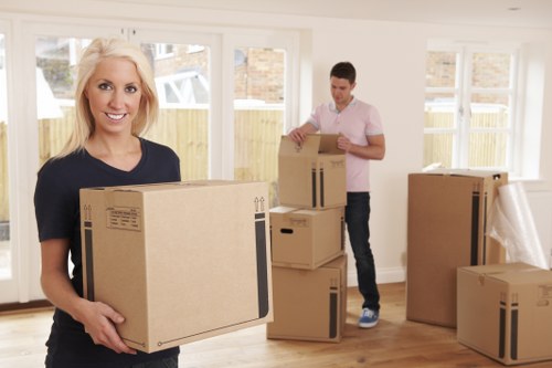 Man With A Van Lee van loading items for a transparent moving quote