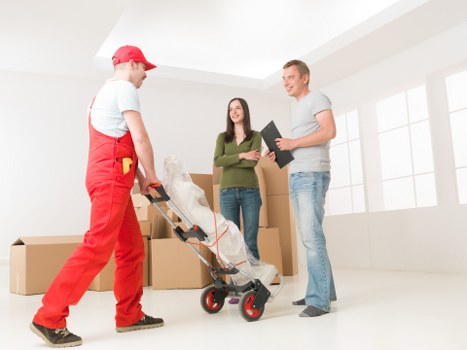 Professional movers handling a residential move in Lee