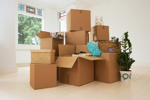 Loading items into a van for a move in Lee