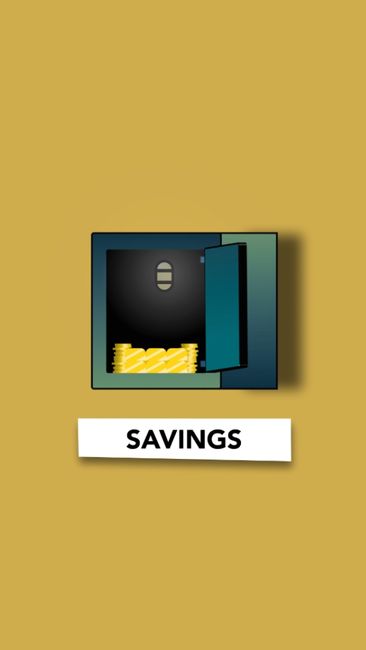 Stacked British one-pound coins arranged in five vertical columns on a white surface, with some coins slightly tipped or overlapping, illustrating money or savings. The background is plain and bright,